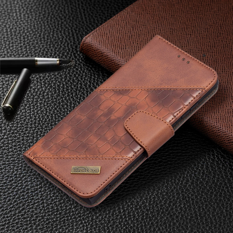 For Samsung Galaxy S22 Ultra 5G Matching Color Crocodile Texture Leather Phone Case with Holder & Card Slots & Wallet