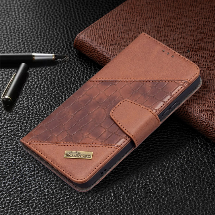 For Samsung Galaxy S22+ 5G Matching Color Crocodile Texture Leather Phone Case with Holder & Card Slots & Wallet