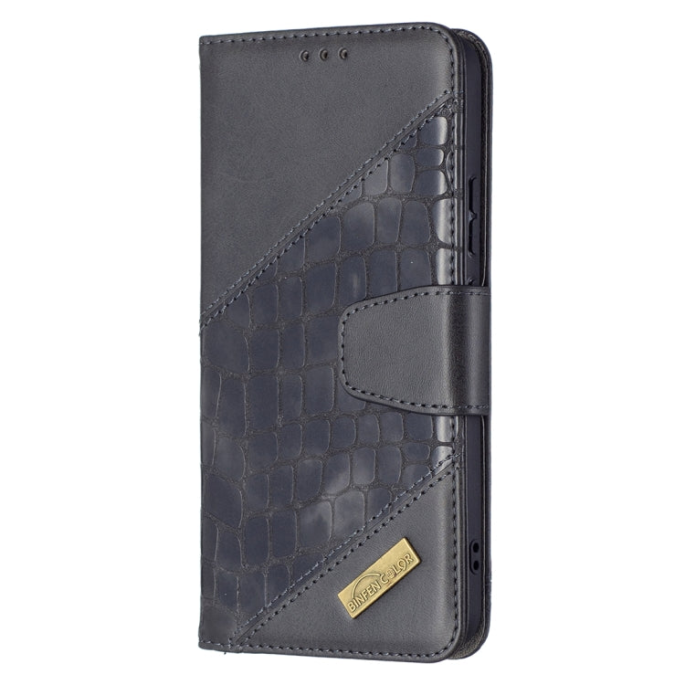 For Samsung Galaxy S22+ 5G Matching Color Crocodile Texture Leather Phone Case with Holder & Card Slots & Wallet