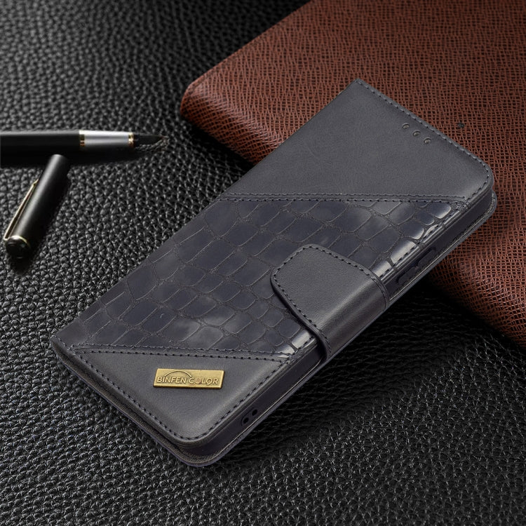 For Samsung Galaxy S22+ 5G Matching Color Crocodile Texture Leather Phone Case with Holder & Card Slots & Wallet