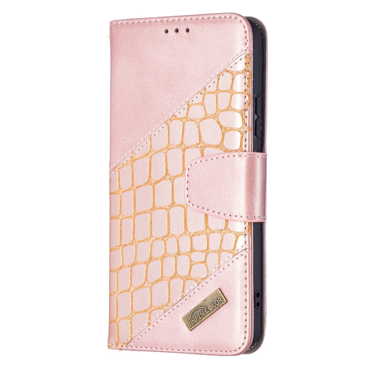 For Samsung Galaxy S22 5G Matching Color Crocodile Texture Leather Phone Case with Holder & Card Slots & Wallet