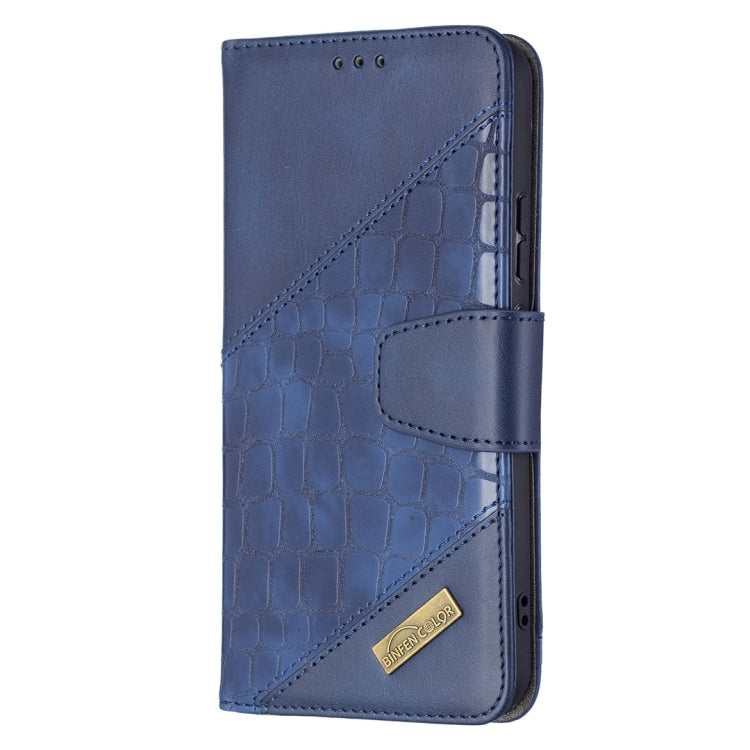 For Samsung Galaxy S22 5G Matching Color Crocodile Texture Leather Phone Case with Holder & Card Slots & Wallet