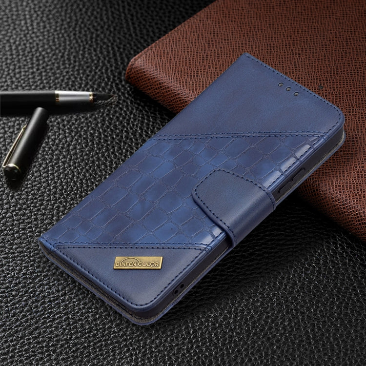 For Samsung Galaxy S22 5G Matching Color Crocodile Texture Leather Phone Case with Holder & Card Slots & Wallet