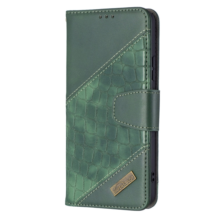 For Samsung Galaxy S22 5G Matching Color Crocodile Texture Leather Phone Case with Holder & Card Slots & Wallet