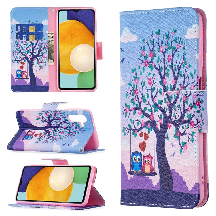 For Samsung Galaxy A13 5G Colored Drawing Pattern Horizontal Flip Phone Leather Case with Holder & Card Slots & Wallet