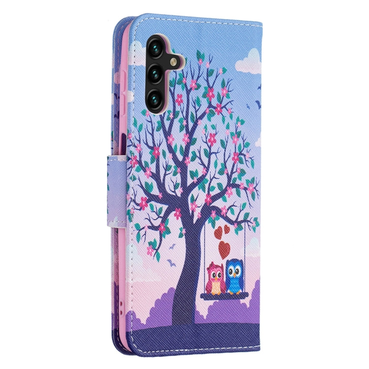 For Samsung Galaxy A13 5G Colored Drawing Pattern Horizontal Flip Phone Leather Case with Holder & Card Slots & Wallet