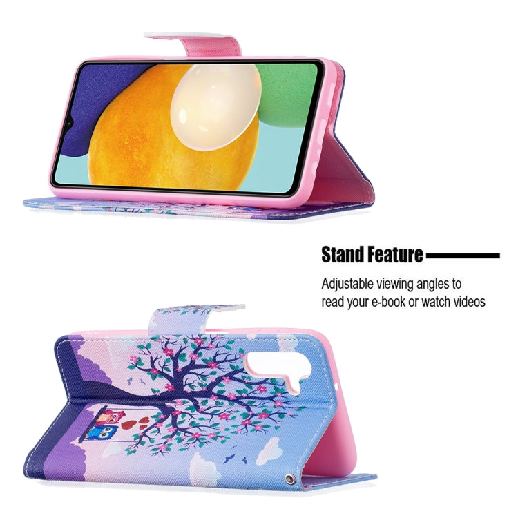 For Samsung Galaxy A13 5G Colored Drawing Pattern Horizontal Flip Phone Leather Case with Holder & Card Slots & Wallet