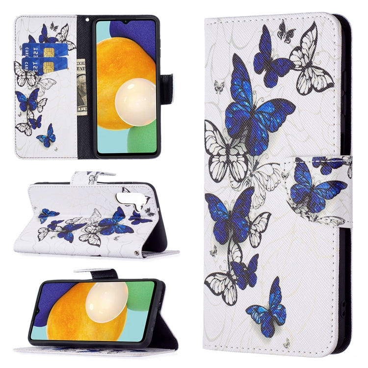 For Samsung Galaxy A13 5G Colored Drawing Pattern Horizontal Flip Phone Leather Case with Holder & Card Slots & Wallet