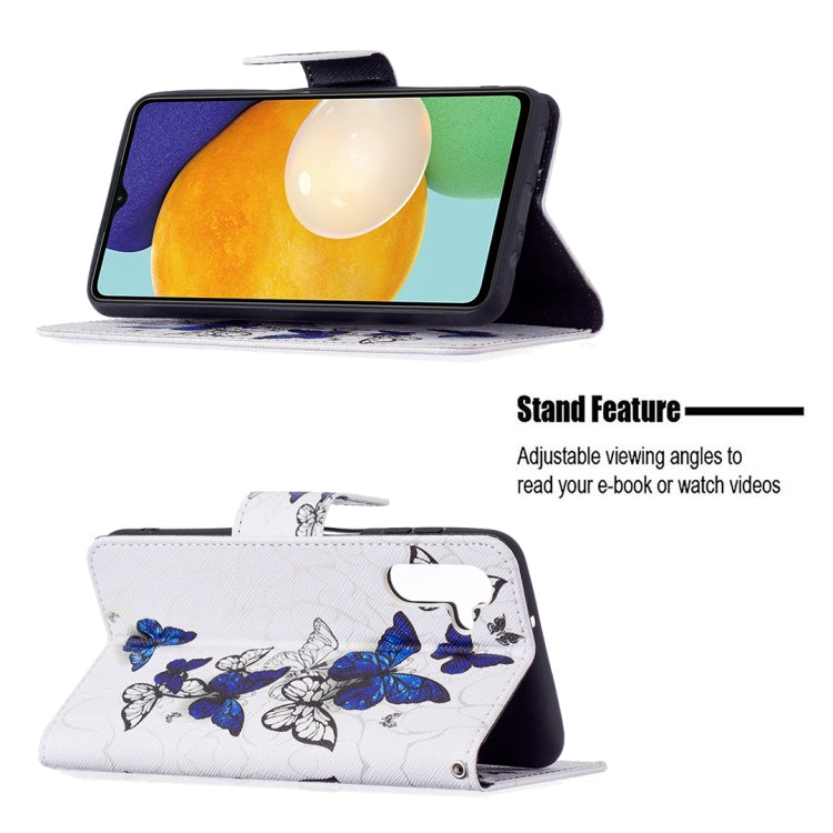 For Samsung Galaxy A13 5G Colored Drawing Pattern Horizontal Flip Phone Leather Case with Holder & Card Slots & Wallet