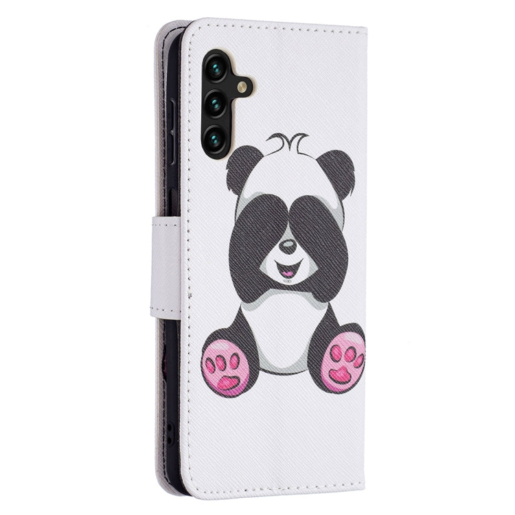 For Samsung Galaxy A13 5G Colored Drawing Pattern Horizontal Flip Phone Leather Case with Holder & Card Slots & Wallet