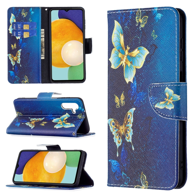 For Samsung Galaxy A13 5G Colored Drawing Pattern Horizontal Flip Phone Leather Case with Holder & Card Slots & Wallet