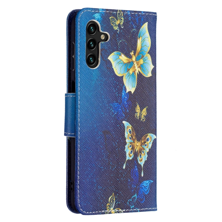 For Samsung Galaxy A13 5G Colored Drawing Pattern Horizontal Flip Phone Leather Case with Holder & Card Slots & Wallet