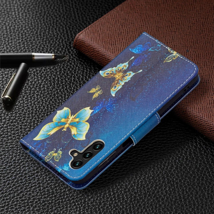 For Samsung Galaxy A13 5G Colored Drawing Pattern Horizontal Flip Phone Leather Case with Holder & Card Slots & Wallet