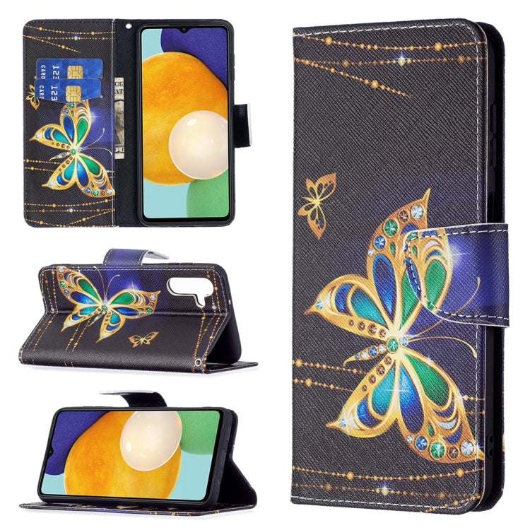 For Samsung Galaxy A13 5G Colored Drawing Pattern Horizontal Flip Phone Leather Case with Holder & Card Slots & Wallet