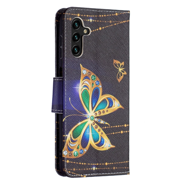 For Samsung Galaxy A13 5G Colored Drawing Pattern Horizontal Flip Phone Leather Case with Holder & Card Slots & Wallet