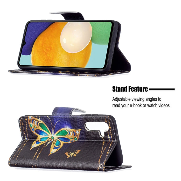 For Samsung Galaxy A13 5G Colored Drawing Pattern Horizontal Flip Phone Leather Case with Holder & Card Slots & Wallet