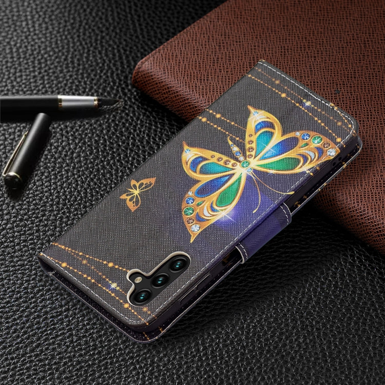 For Samsung Galaxy A13 5G Colored Drawing Pattern Horizontal Flip Phone Leather Case with Holder & Card Slots & Wallet