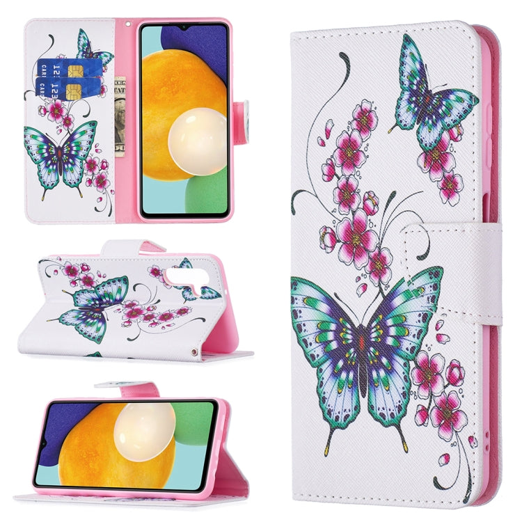 For Samsung Galaxy A13 5G Colored Drawing Pattern Horizontal Flip Phone Leather Case with Holder & Card Slots & Wallet