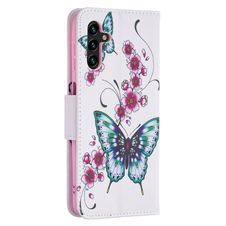 For Samsung Galaxy A13 5G Colored Drawing Pattern Horizontal Flip Phone Leather Case with Holder & Card Slots & Wallet