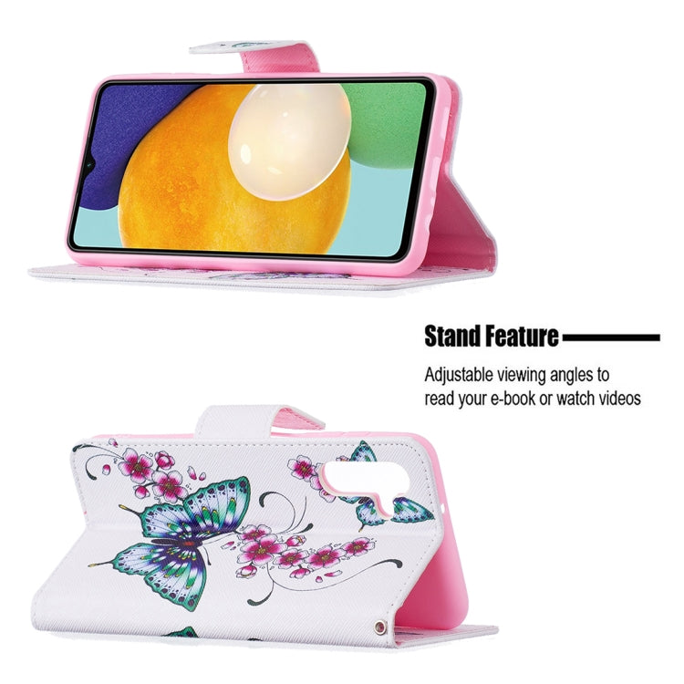 For Samsung Galaxy A13 5G Colored Drawing Pattern Horizontal Flip Phone Leather Case with Holder & Card Slots & Wallet