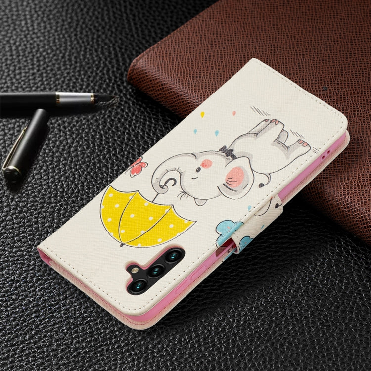 For Samsung Galaxy A13 5G Colored Drawing Pattern Horizontal Flip Phone Leather Case with Holder & Card Slots & Wallet