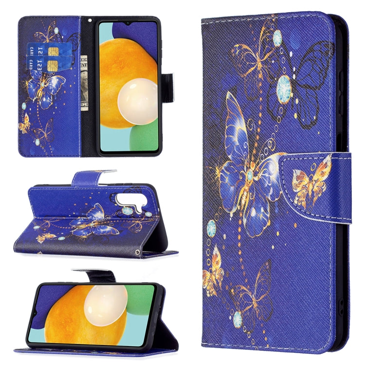 For Samsung Galaxy A13 5G Colored Drawing Pattern Horizontal Flip Phone Leather Case with Holder & Card Slots & Wallet