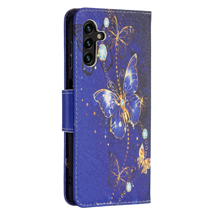 For Samsung Galaxy A13 5G Colored Drawing Pattern Horizontal Flip Phone Leather Case with Holder & Card Slots & Wallet