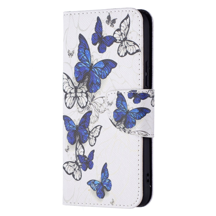 For Samsung Galaxy S22 5G Colored Drawing Pattern Horizontal Flip Phone Leather Case with Holder & Card Slots & Wallet