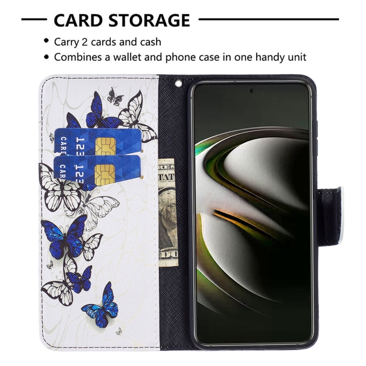 For Samsung Galaxy S22 5G Colored Drawing Pattern Horizontal Flip Phone Leather Case with Holder & Card Slots & Wallet