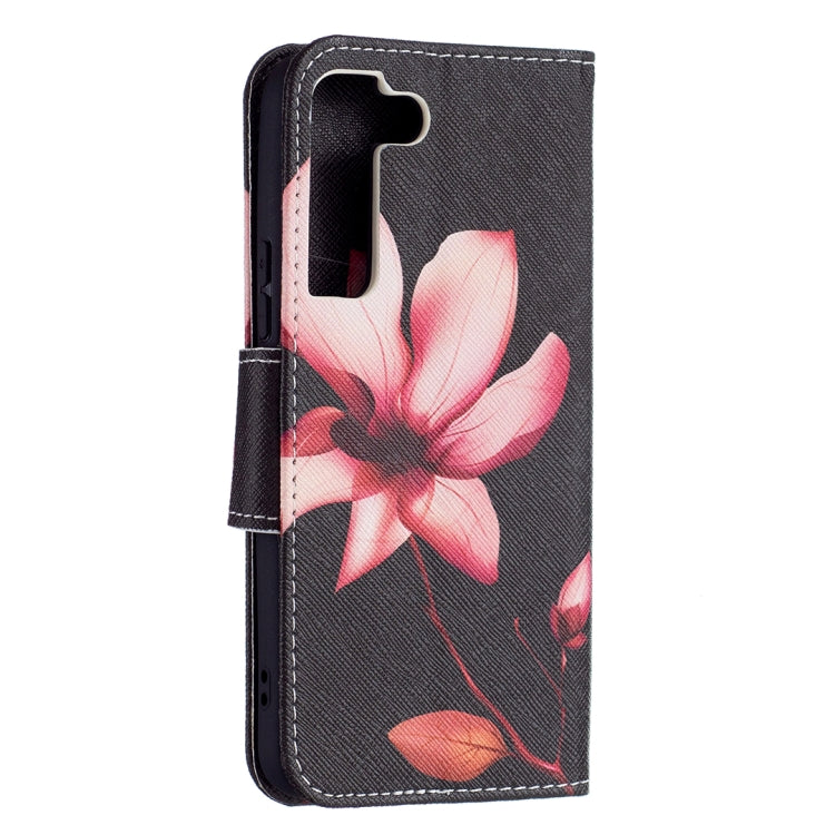For Samsung Galaxy S22 5G Colored Drawing Pattern Horizontal Flip Phone Leather Case with Holder & Card Slots & Wallet