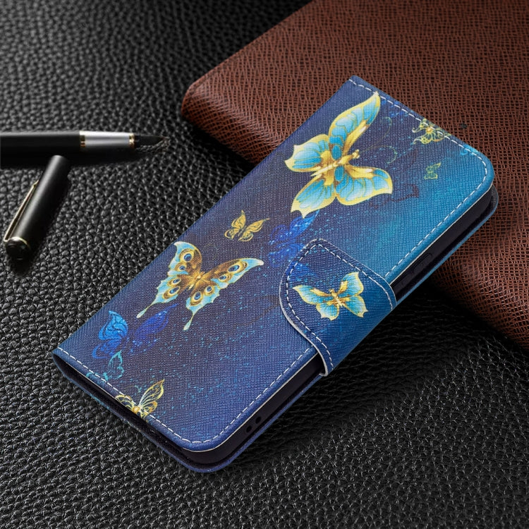For Samsung Galaxy S22 5G Colored Drawing Pattern Horizontal Flip Phone Leather Case with Holder & Card Slots & Wallet