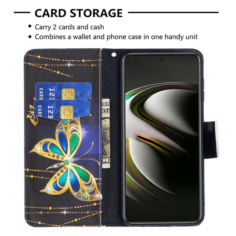 For Samsung Galaxy S22 5G Colored Drawing Pattern Horizontal Flip Phone Leather Case with Holder & Card Slots & Wallet