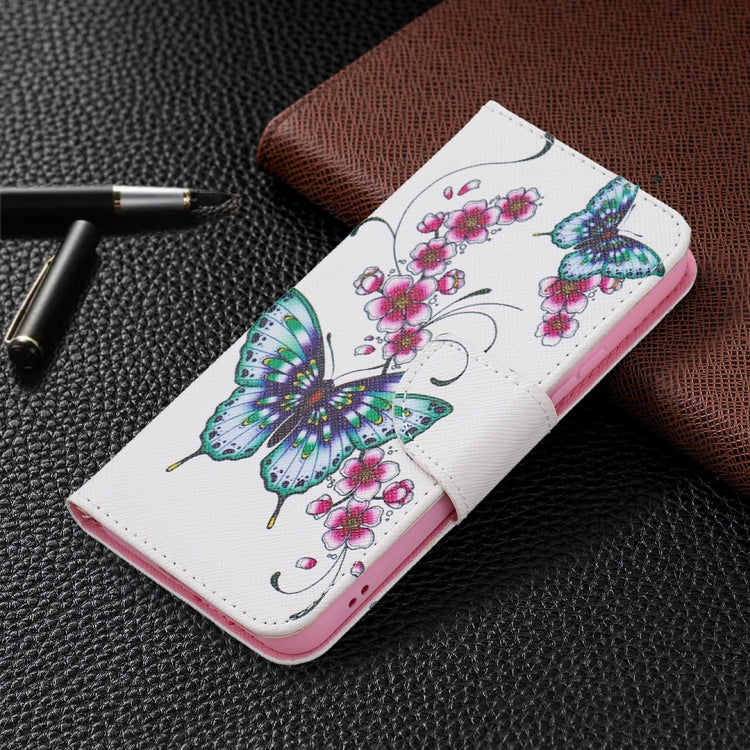 For Samsung Galaxy S22 5G Colored Drawing Pattern Horizontal Flip Phone Leather Case with Holder & Card Slots & Wallet