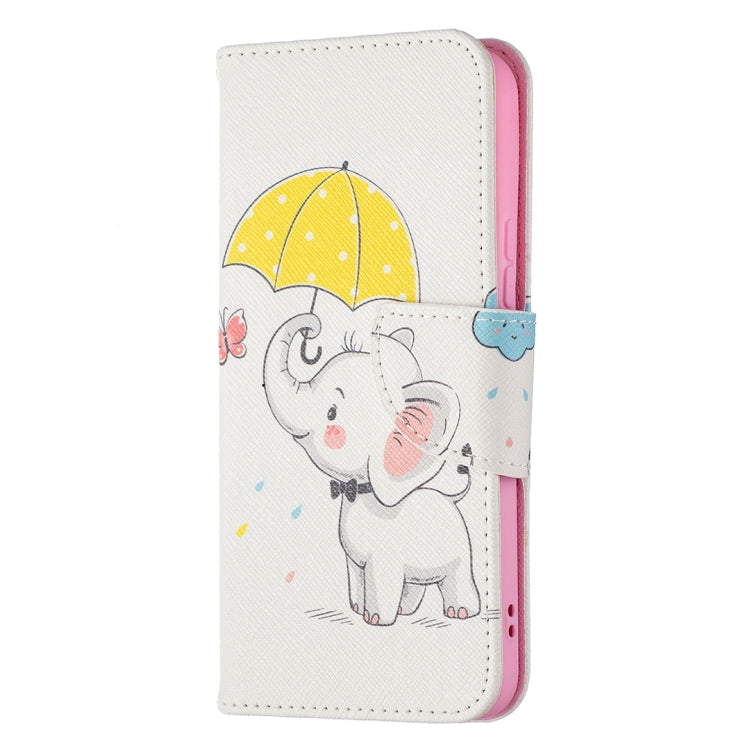 For Samsung Galaxy S22 5G Colored Drawing Pattern Horizontal Flip Phone Leather Case with Holder & Card Slots & Wallet