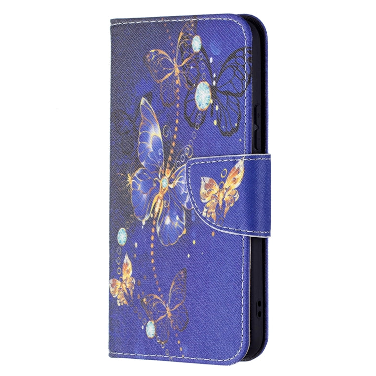 For Samsung Galaxy S22 5G Colored Drawing Pattern Horizontal Flip Phone Leather Case with Holder & Card Slots & Wallet