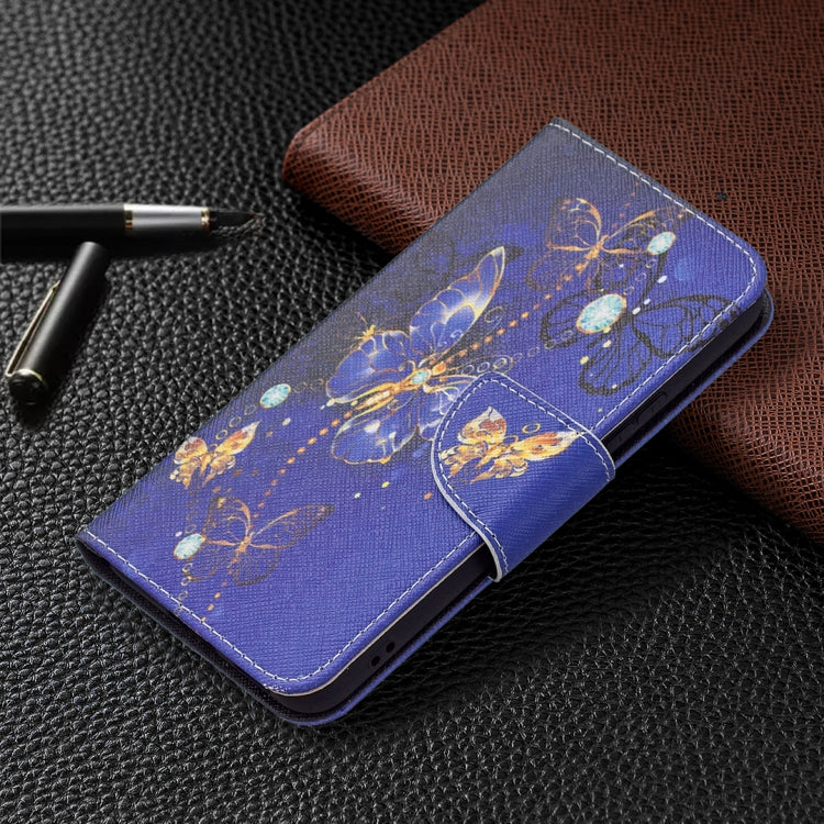 For Samsung Galaxy S22 5G Colored Drawing Pattern Horizontal Flip Phone Leather Case with Holder & Card Slots & Wallet