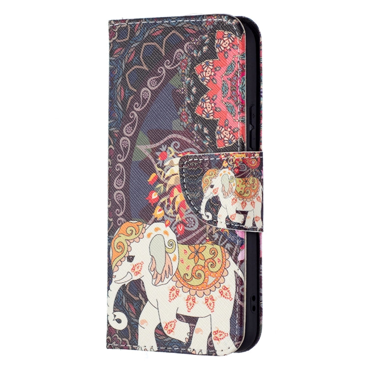 For Samsung Galaxy S22 5G Colored Drawing Pattern Horizontal Flip Phone Leather Case with Holder & Card Slots & Wallet