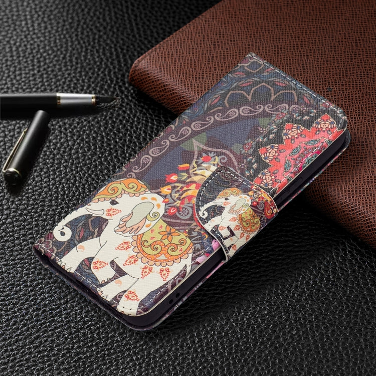 For Samsung Galaxy S22 5G Colored Drawing Pattern Horizontal Flip Phone Leather Case with Holder & Card Slots & Wallet