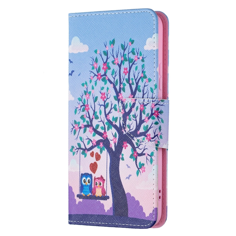 For Samsung Galaxy S22+ 5G Colored Drawing Pattern Horizontal Flip Phone Leather Case with Holder & Card Slots & Wallet