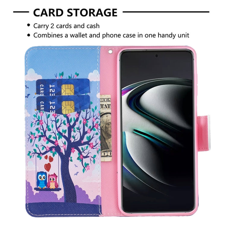 For Samsung Galaxy S22+ 5G Colored Drawing Pattern Horizontal Flip Phone Leather Case with Holder & Card Slots & Wallet