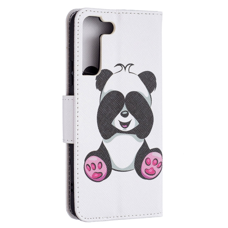 For Samsung Galaxy S22+ 5G Colored Drawing Pattern Horizontal Flip Phone Leather Case with Holder & Card Slots & Wallet