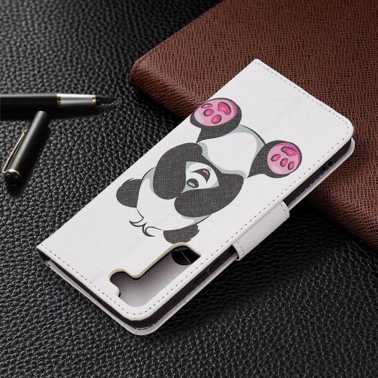 For Samsung Galaxy S22+ 5G Colored Drawing Pattern Horizontal Flip Phone Leather Case with Holder & Card Slots & Wallet
