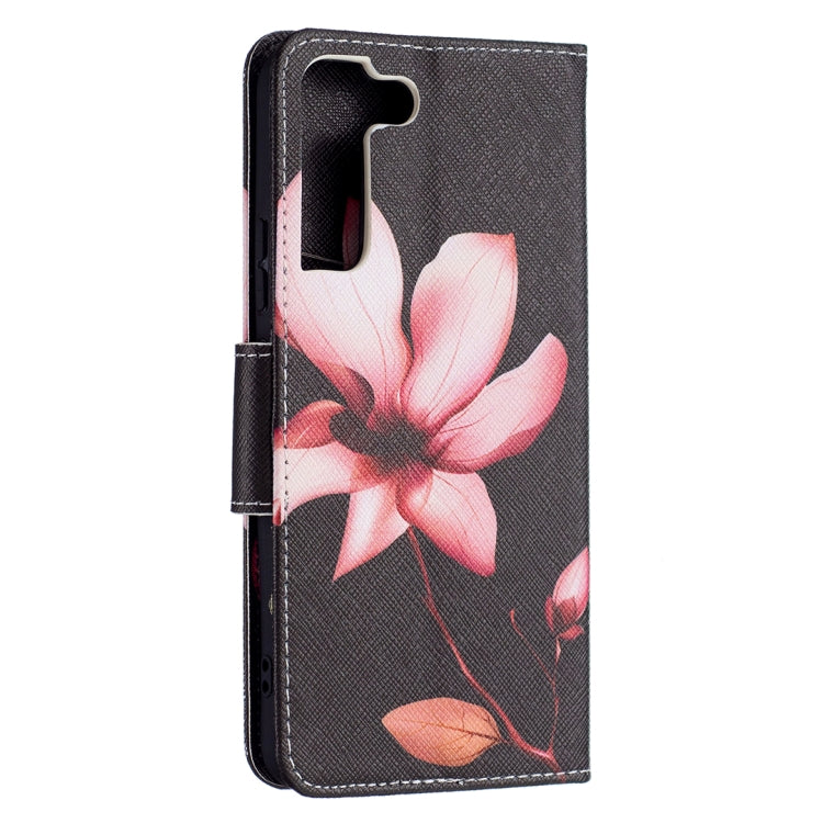 For Samsung Galaxy S22+ 5G Colored Drawing Pattern Horizontal Flip Phone Leather Case with Holder & Card Slots & Wallet