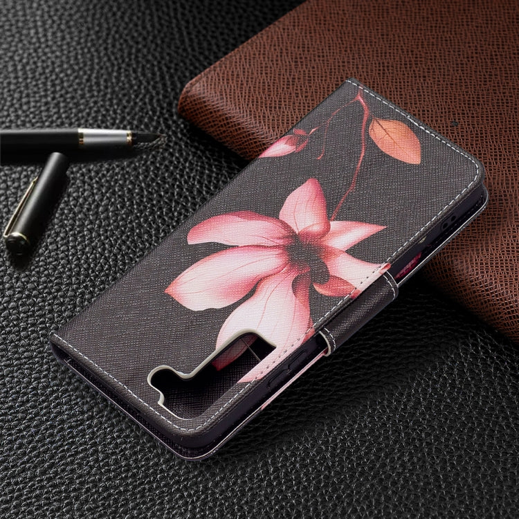 For Samsung Galaxy S22+ 5G Colored Drawing Pattern Horizontal Flip Phone Leather Case with Holder & Card Slots & Wallet