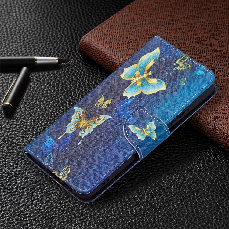 For Samsung Galaxy S22+ 5G Colored Drawing Pattern Horizontal Flip Phone Leather Case with Holder & Card Slots & Wallet