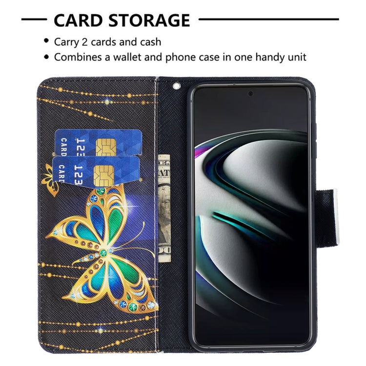 For Samsung Galaxy S22+ 5G Colored Drawing Pattern Horizontal Flip Phone Leather Case with Holder & Card Slots & Wallet
