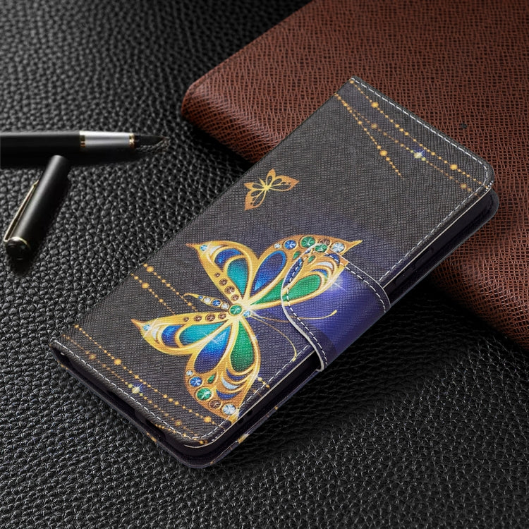 For Samsung Galaxy S22+ 5G Colored Drawing Pattern Horizontal Flip Phone Leather Case with Holder & Card Slots & Wallet