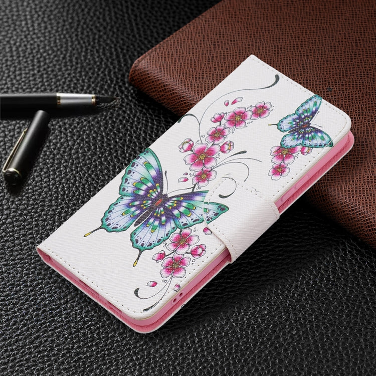 For Samsung Galaxy S22+ 5G Colored Drawing Pattern Horizontal Flip Phone Leather Case with Holder & Card Slots & Wallet
