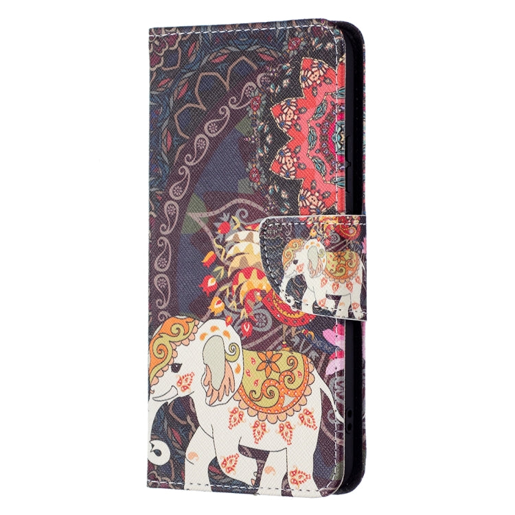 For Samsung Galaxy S22+ 5G Colored Drawing Pattern Horizontal Flip Phone Leather Case with Holder & Card Slots & Wallet