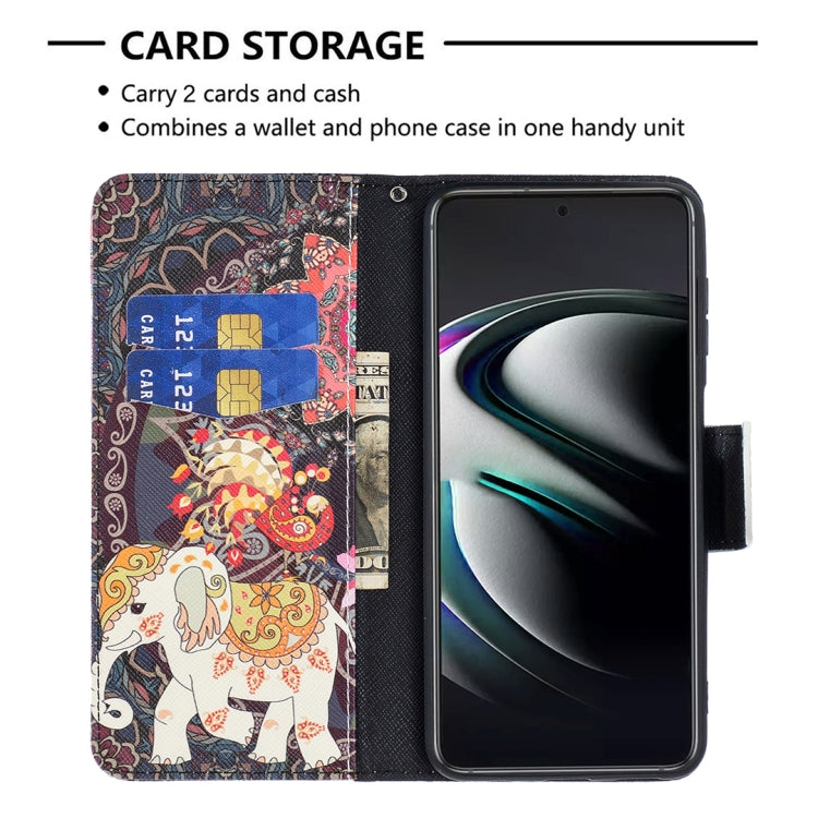 For Samsung Galaxy S22+ 5G Colored Drawing Pattern Horizontal Flip Phone Leather Case with Holder & Card Slots & Wallet